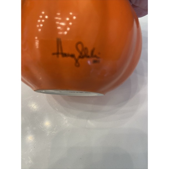 Harry Slatkin Pumpkin Bath & Body Works Jack O Lantern Candle Holder 2011 New - Picture 7 of 9